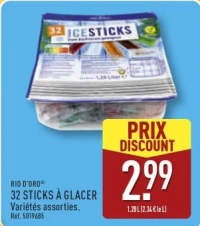 32 STICKS À GLACER Variétés assorties Rio d'oro