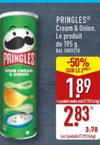 PRINGLES Cream & Onion