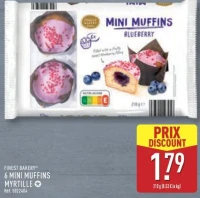 FINEST BAKERY® 6 MINI MUFFINS MYRTILLE