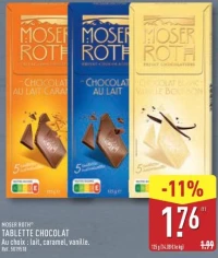 MOSER ROTH TABLETTE CHOCOLAT