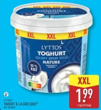YAOURT À LA GRECQUE LYTTOS