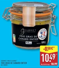 FOIE GRAS DE CANARD ENTIER