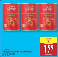 ALL SEASONS DOUBLE CONCENTRÉ DE TOMATES
