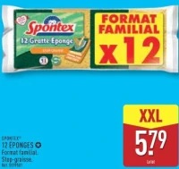 12 ÉPONGES Format familial. Stop-graisse.