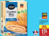 2 CORDONS BLEUS DE POULET