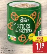 Sun Snacks Sticks et Bretzels