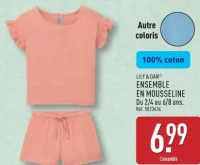 ENSEMBLE EN MOUSSELINE