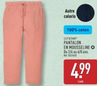 PANTALON EN MOUSSELINE