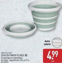 SEAU OU PANIER PLIABLE