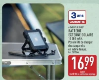 ADVENTURIDGE® Batterie Externe Solaire