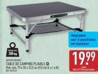 ADVENTURIDGE® Table de Camping Pliable