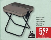 ADVENTURIDGE® Tabouret de Camping Pliable