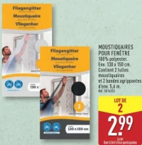 MOUSTIQUAIRES POUR FENÊTRE