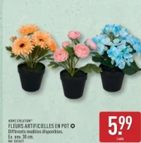 HOME CREATION Fleurs artificielles en pot