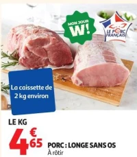 PORC : LONGE SANS OS