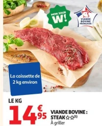 VIANDE BOVINE : STEAK