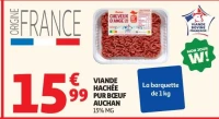 VIANDE HACHÉE PUR BŒUF AUCHAN