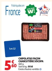 CHIPOLATAS FAÇON CHARCUTIÈRE SOCOPA