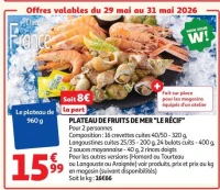 PLATEAU DE FRUITS DE MER "LE RÉCIF"