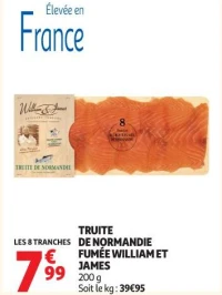 TRUITE DE NORMANDIE FUMÉE WILLIAM ET JAMES