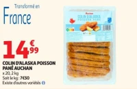 COLIN D'ALASKA POISSON PANÉ AUCHAN