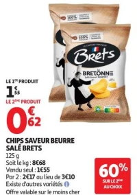 CHIPS SAVEUR BEURRE SALÉ BRETS