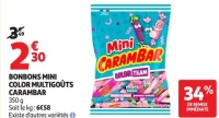BONBONS MINI COLOR MULTIGOÛTS CARAMBAR
