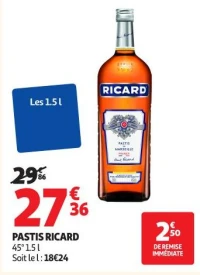 PASTIS RICARD 45° 1.5 l