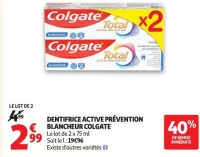 DENTIFRICE ACTIVE PRÉVENTION BLANCHEUR COLGATE