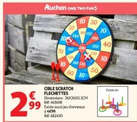 Cible scratch flechettes