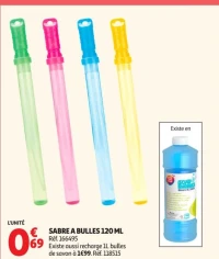SABRE A BULLES 120 ML