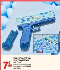 MINI PISTOLET À EAU ELECTRIQUE 22CM