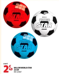 BALLON WORLD STAR 22 CM