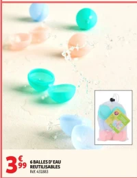6 BALLES D' EAU REUTILISABLES