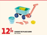 CHARIOT DE PLAGE GARNI