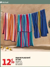 DRAP DE PLAGE RAYÉ ACTUEL