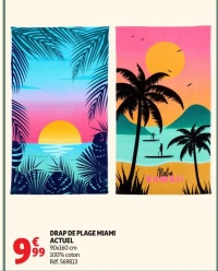 DRAP DE PLAGE MIAMI ACTUEL
