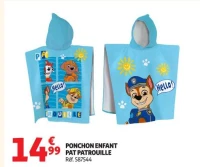 PONCHON ENFANT PAT PATROUILLE