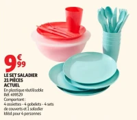 LE SET SALADIER 21 PIÈCES ACTUEL