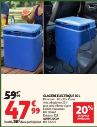 GLACIÈRE ÉLECTRIQUE 30 L