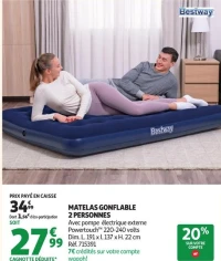 MATELAS GONFLABLE 2 PERSONNES