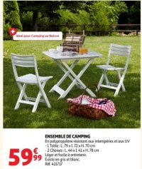 ENSEMBLE DE CAMPING