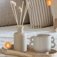 Plateau rotin en bois