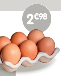 Support pour oeufs - 14x9,3x3 cm