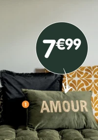 Coussin brodé - 30x50 cm