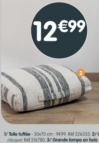 Coussin de sol en coton