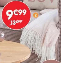 Plaid arche avec franges Pure Harmony