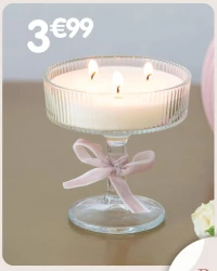 Bougie en verre
