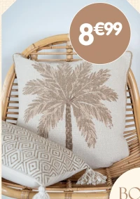 Coussin palmier en coton