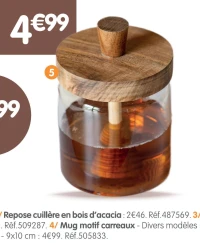 Bocal à miel avec cuillère